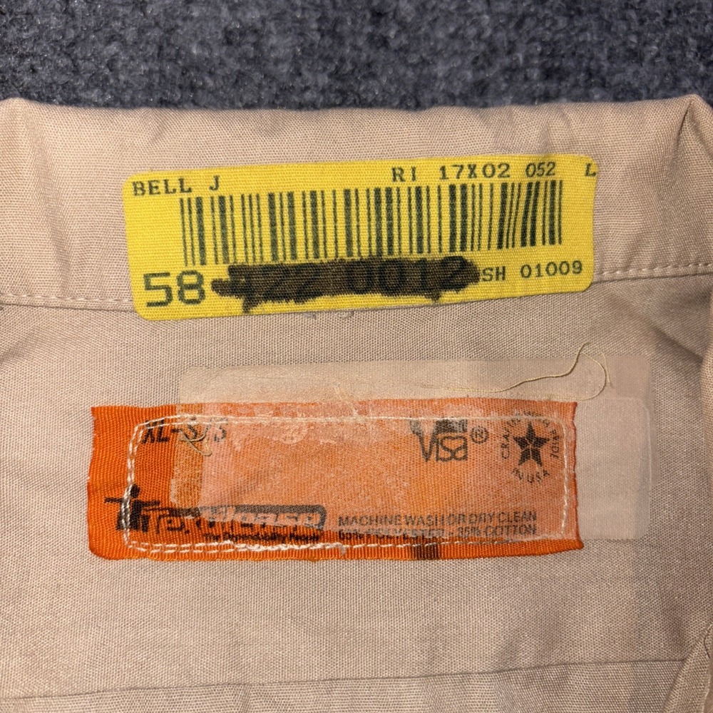 Prison Inmate Work Shirt Tan XL - Picture 2 of 8